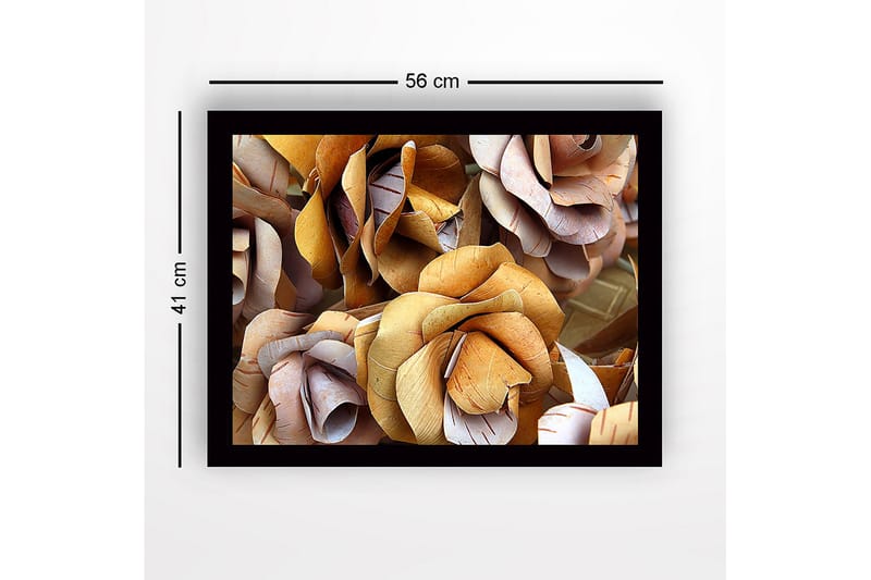 Dekorativ Indrammet MDF-maleri 41x56 cm - Flerfarvet - Boligtilbehør - Billeder & kunst