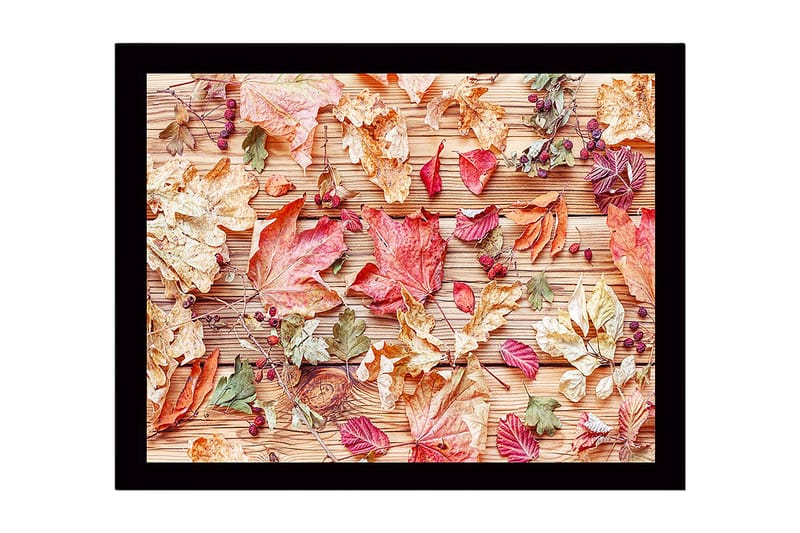Dekorativ Indrammet MDF-maleri 41x56 cm - Flerfarvet - Boligtilbehør - Billeder & kunst