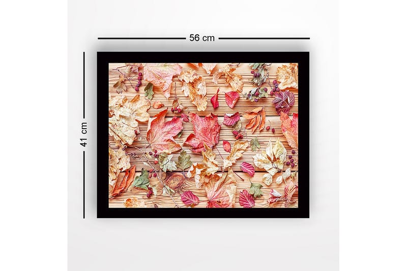 Dekorativ Indrammet MDF-maleri 41x56 cm - Flerfarvet - Boligtilbehør - Billeder & kunst