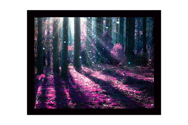 Dekorativ Indrammet MDF-maleri 41x56 cm - Flerfarvet - Boligtilbehør - Billeder & kunst