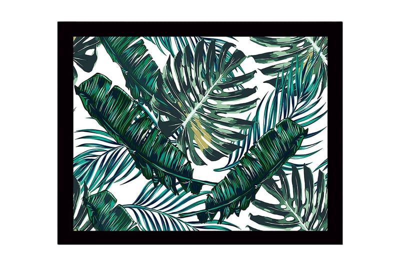 Dekorativ Indrammet MDF-maleri 41x56 cm - Flerfarvet - Boligtilbehør - Billeder & kunst