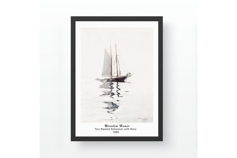 Dekorativt Indrammet Maleri Toranland Ticoman Multifarvet (35 x 45 cm) - Multifarvet - Boligtilbehør - Billeder & kunst - Mal selv