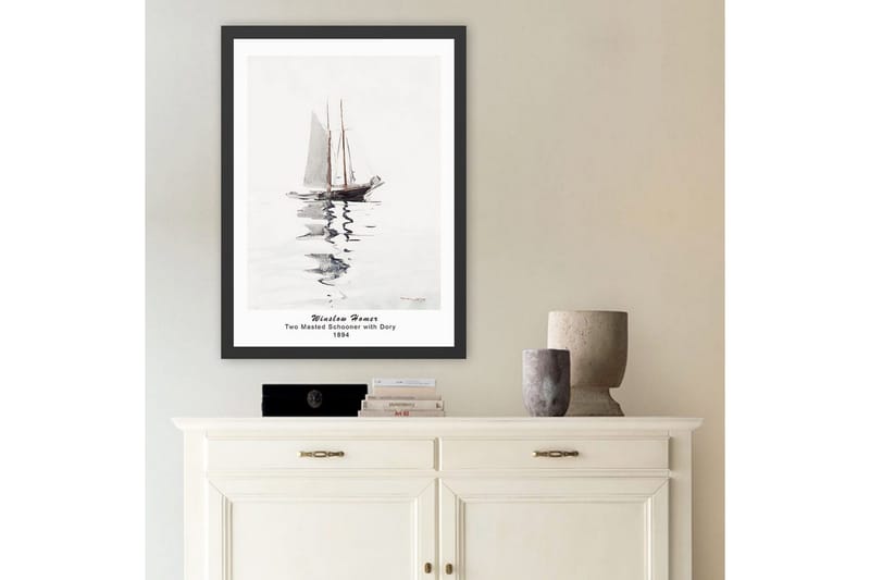 Dekorativt Indrammet Maleri Toranland Ticoman Multifarvet (35 x 45 cm) - Multifarvet - Boligtilbehør - Billeder & kunst - Mal selv