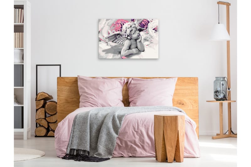 Gør-det-selv-maleri Angel Flowers In The Background 60x4 - Artgeist sp. z o. o. - Boligtilbehør - Billeder & kunst - Mal selv