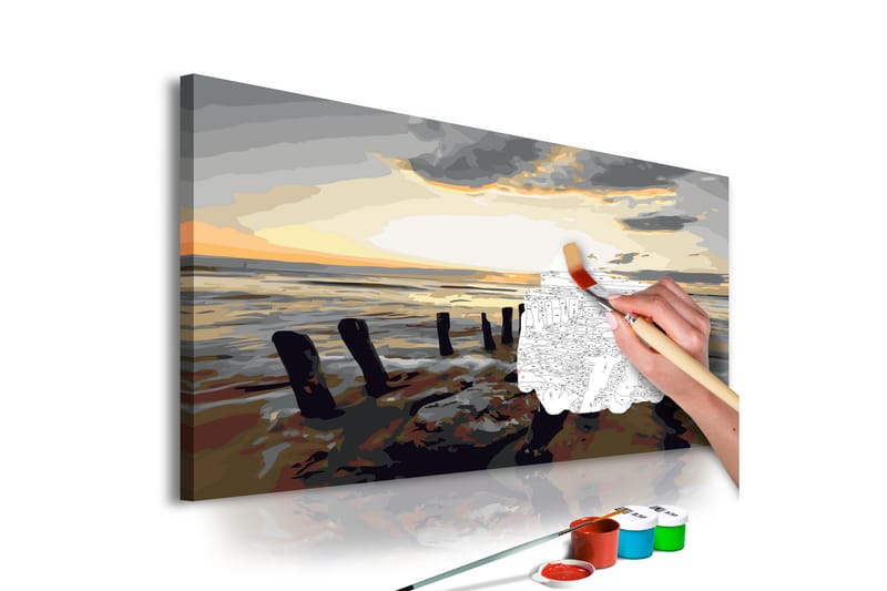Gør-det-selv-maleri Beach Sunrise 60x40 cm - Artgeist sp. z o. o. - Boligtilbehør - Billeder & kunst - Mal selv