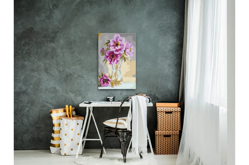 Gør-det-selv-maleri Blomster i en vase 40x60 cm - Artgeist sp. z o. o. - Boligtilbehør - Billeder & kunst - Mal selv