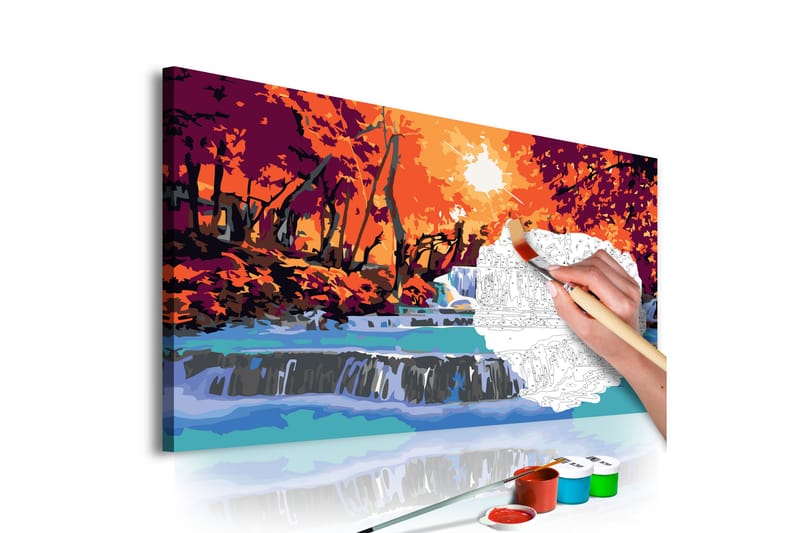 Gør-det-selv-maleri Cascade 60x40 cm - Artgeist sp. z o. o. - Boligtilbehør - Billeder & kunst - Mal selv