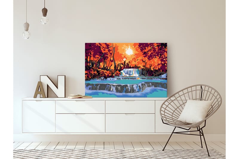 Gør-det-selv-maleri Cascade 60x40 cm - Artgeist sp. z o. o. - Boligtilbehør - Billeder & kunst - Mal selv