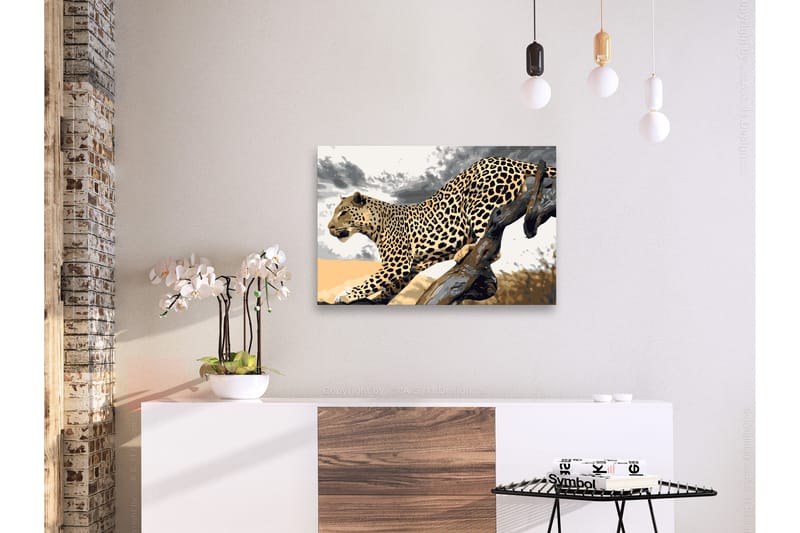 Gør-det-selv-maleri gepard 60x40 cm - Artgeist sp. z o. o. - Boligtilbehør - Billeder & kunst - Mal selv