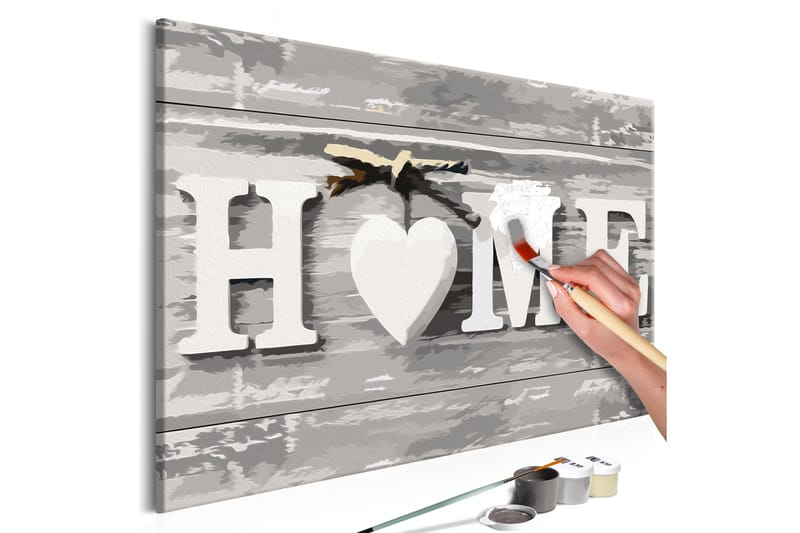 Gør-det-selv-maleri Home Letters 60x40 cm - Artgeist sp. z o. o. - Boligtilbehør - Billeder & kunst - Mal selv