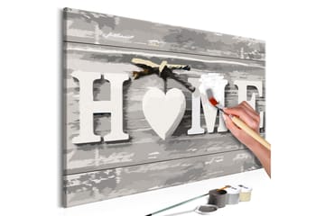 Gør-det-selv-maleri Home Letters 60x40 cm - Artgeist sp. z o. o. - Boligtilbehør - Billeder & kunst - Mal selv