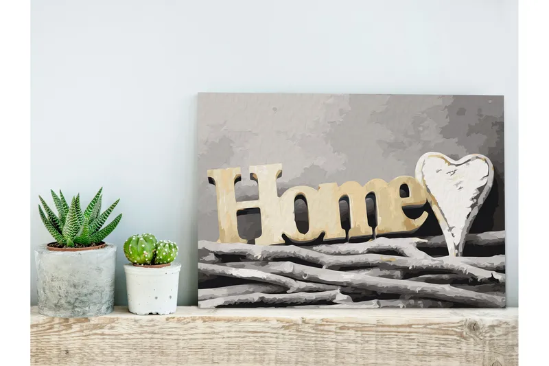 Gør-det-selv-maleri Home on the Branches 60x40 cm - Artgeist sp. z o. o. - Boligtilbehør - Billeder & kunst - Mal selv