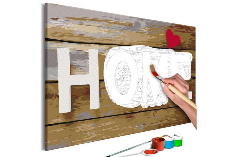 Gør-det-selv-maleri Home with Heart 60x40 cm, Artgeist sp. z o. o.