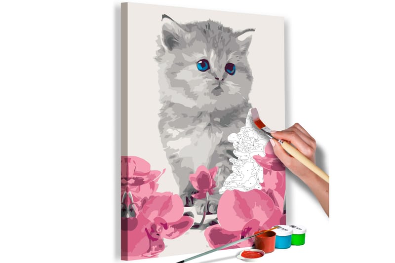 Gør-det-selv-maleri Kitty Cat 40x60 cm - Artgeist sp. z o. o. - Boligtilbehør - Billeder & kunst - Mal selv