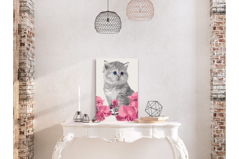 Gør-det-selv-maleri Kitty Cat 40x60 cm - Artgeist sp. z o. o. - Boligtilbehør - Billeder & kunst - Mal selv