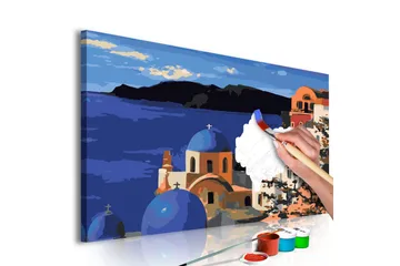 Gør-det-selv-maleri Santorini 60x40 cm - Artgeist sp. z o. o. - Boligtilbehør - Billeder & kunst - Mal selv