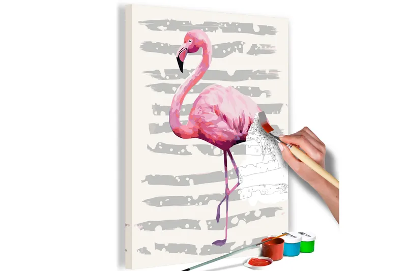 Gør-det-selv-maleri Smuk Flamingo 40x60 cm, Artgeist sp. z o. o.
