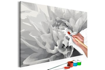 Gør-det-selv-maleri Sort & hvid blomst 60x40 cm - Artgeist sp. z o. o. - Boligtilbehør - Billeder & kunst - Mal selv