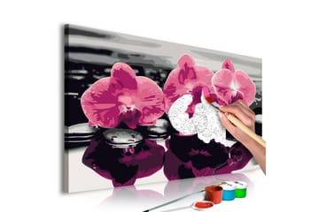 Gør-det-selv-maleri Tre orkideer 60x40 cm - Artgeist sp. z o. o. - Boligtilbehør - Billeder & kunst - Mal selv