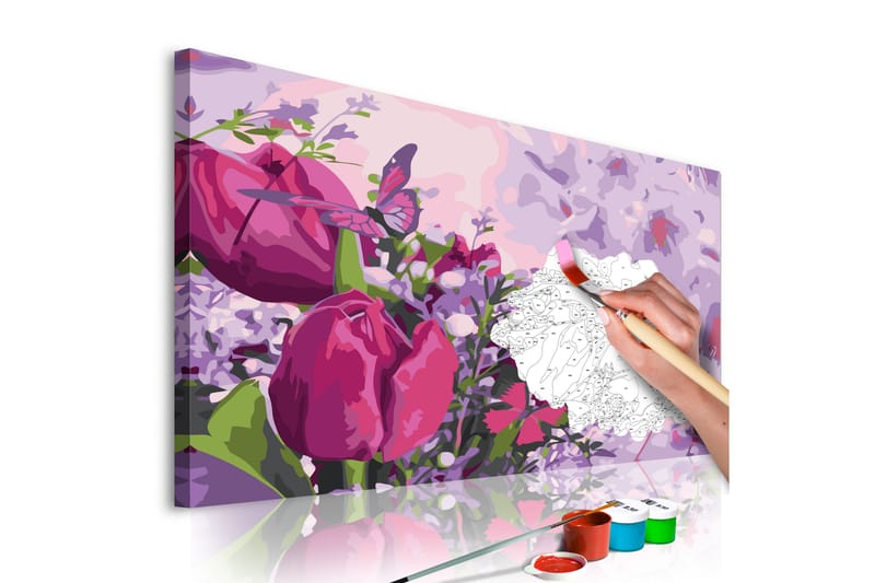 Gør-det-selv-maleri Tulips Meadow 60x40 cm - Artgeist sp. z o. o. - Boligtilbehør - Billeder & kunst - Mal selv