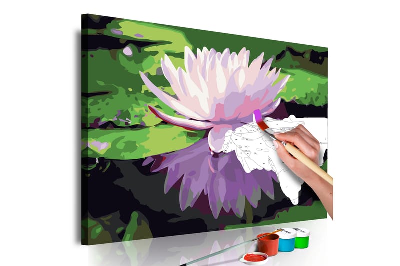 Gør-det-selv-maleri Water Lily 60x40 cm - Artgeist sp. z o. o. - Boligtilbehør - Billeder & kunst - Mal selv