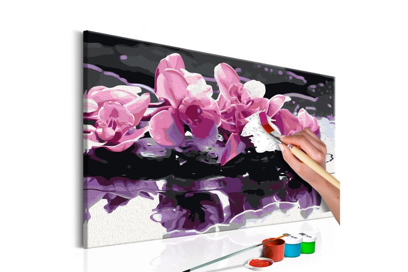 Gør-det-selv-maleri Purple Orchid 60x40 cm - Artgeist sp. z o. o. - Boligtilbehør - Billeder & kunst - Mal selv
