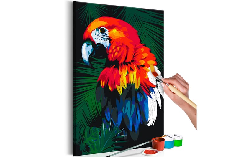 Gør-det-selv-maleri Parrot 40x60 cm - Artgeist sp. z o. o. - Boligtilbehør - Billeder & kunst - Mal selv