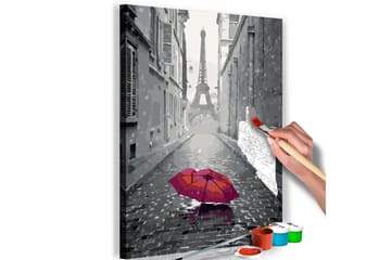 Gør-det-selv-maleri Paris rød paraply 40x60 cm - Artgeist sp. z o. o. - Boligtilbehør - Billeder & kunst - Mal selv
