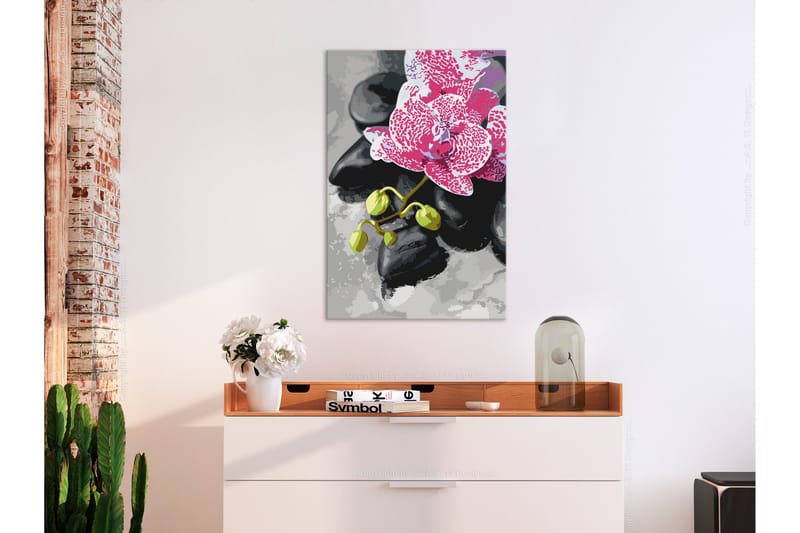 Gør-det-selv-maleri Pink Orchid 40x60 cm - Artgeist sp. z o. o. - Boligtilbehør - Billeder & kunst - Mal selv