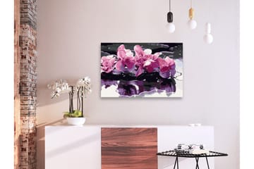 Gør-det-selv-maleri Purple Orchid 60x40 cm - Artgeist sp. z o. o. - Boligtilbehør - Billeder & kunst - Mal selv