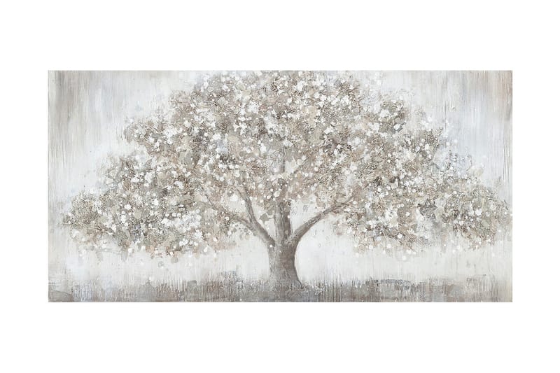 Oliemaleri 70x140cm Kraftigt træ - Boligtilbehør - Billeder & kunst - Oliemaling