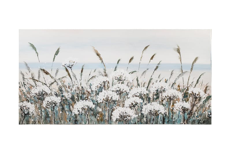 Oliemaleri Hvide engblomster, undefined