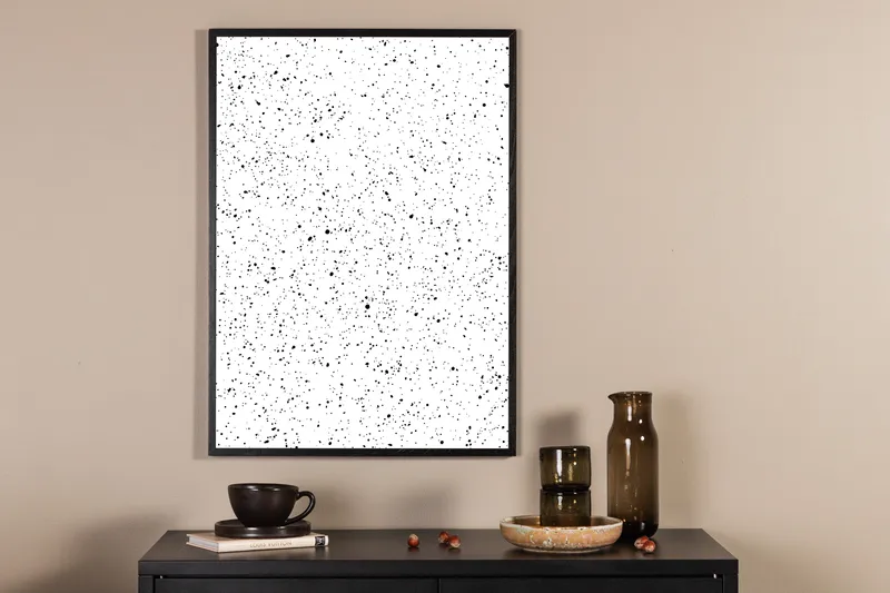 Plakat - Dots - 30x40, Hvid
