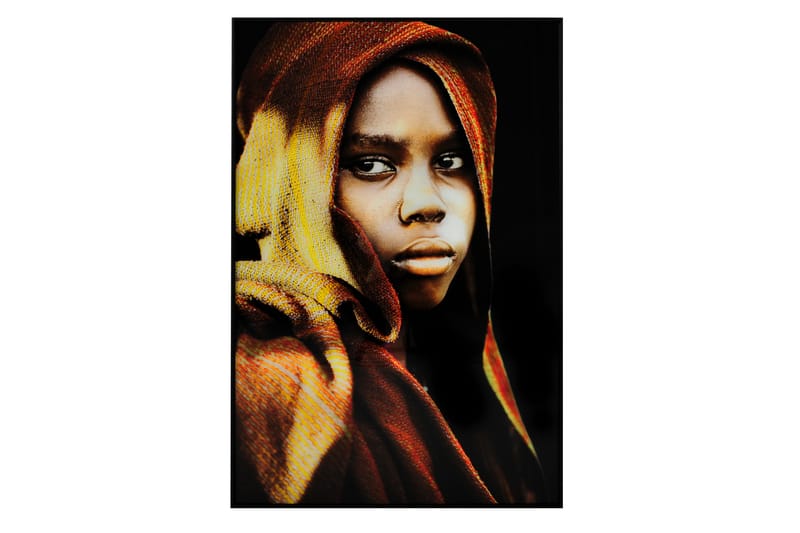 Portræt Billede - 80x120 cm Flerfarvet - Billeder & kunst