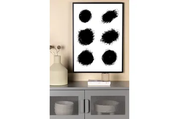 Poster Dots 50x70 cm - Hvit - Boligtilbehør - Billeder & kunst - Posters & plakater
