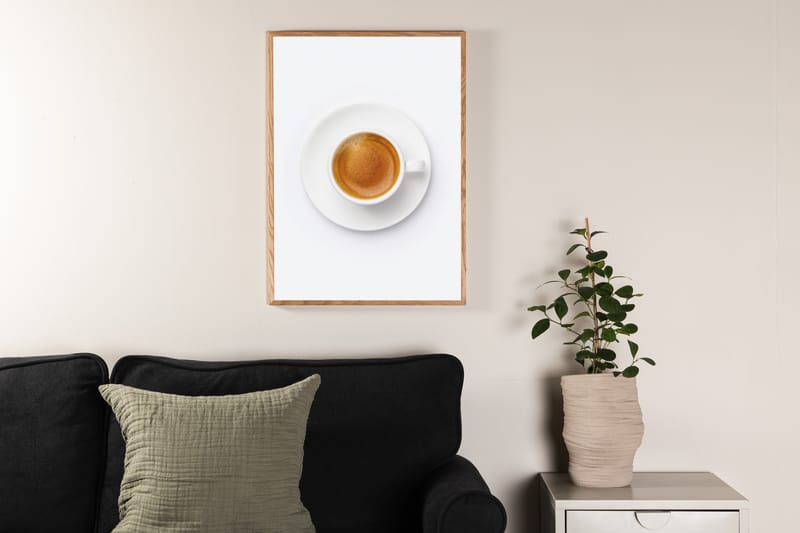 Poster Skimmed coffee 21x30 cm - Brun/Hvid - Posters & plakater