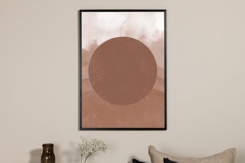 Poster Soft shades 21x30 cm - Brun - Posters & plakater