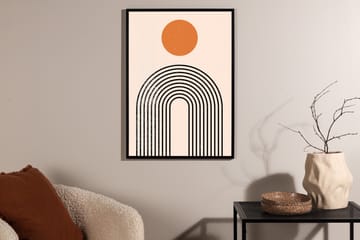 Poster Tempel 50x70 cm - Beige - Boligtilbehør - Billeder & kunst - Posters & plakater