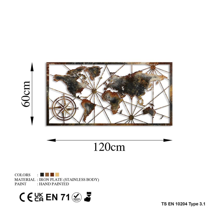 Decorative Metal Wall Accessory Wallxpert - Boligtilbehør - Billeder & kunst - Posters & plakater