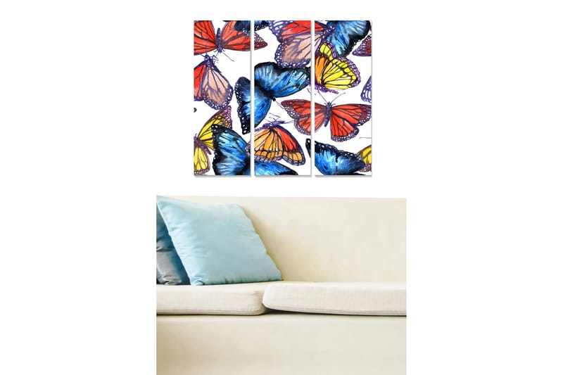 Fototapet Colorful 3 stk Flerfarvet - 22x05 cm - Boligtilbehør - Billeder & kunst - Posters & plakater