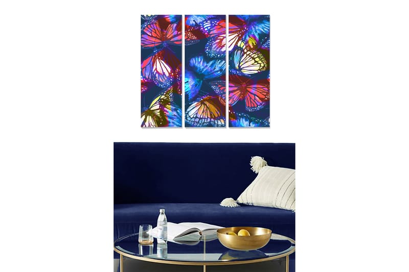 Fototapet Colorful 3 stk Flerfarvet - 22x05 cm - Boligtilbehør - Billeder & kunst - Posters & plakater