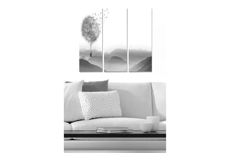 Fototapet Scenic 3 stk Flerfarvet, 22x05 cm