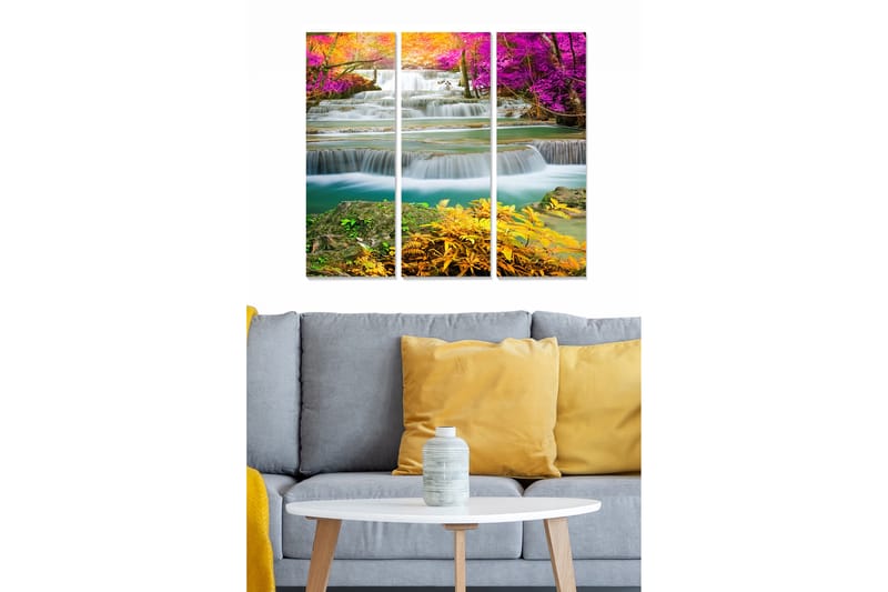 Fototapet Scenic 3 stk Flerfarvet - 22x05 cm - Posters & plakater