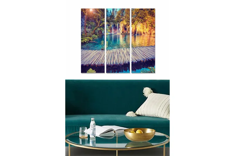 Fototapet Scenic 3 stk Flerfarvet, 22x05 cm