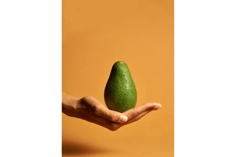 Poster Avocado 50x70 cm, Oransje/Grønn