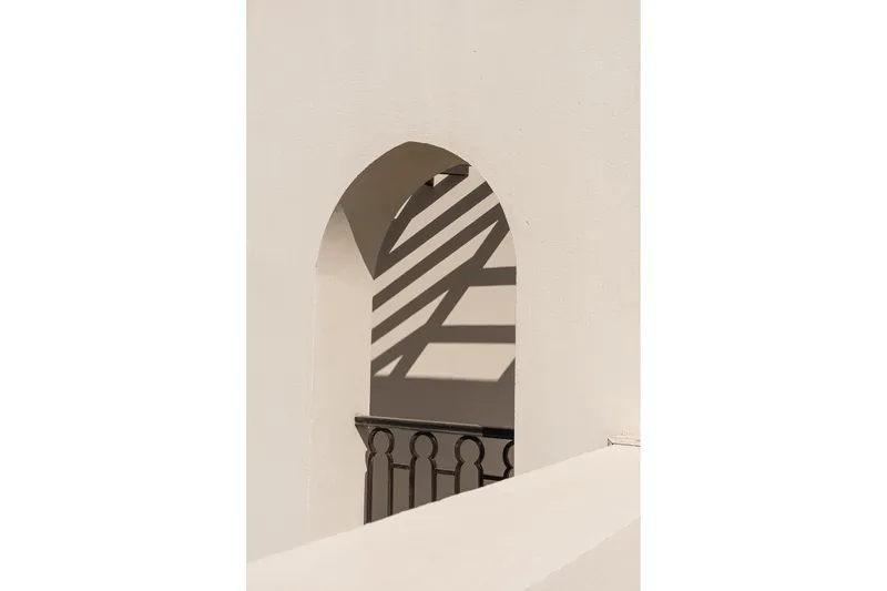 Poster Balcony 70x100 cm, Hvit