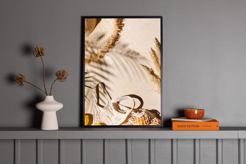 Poster Beach 30x40 cm - Beige - Boligtilbehør - Billeder & kunst - Posters & plakater
