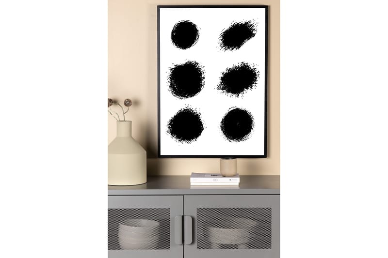 Poster Dots 30x40 cm - Hvid - Posters & plakater