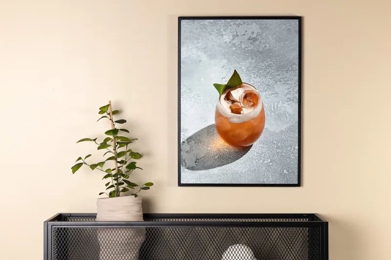 Poster Drink 30x40 cm - Grå - Boligtilbehør - Billeder & kunst - Posters & plakater