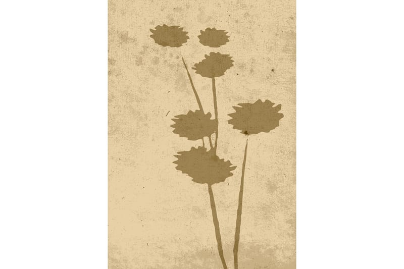 Poster Flower art 70x100 cm, Beige